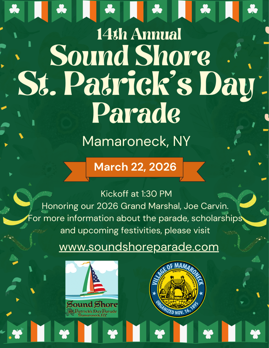 Sound Shore St. Patrick’s Day Parade Flyer 2026