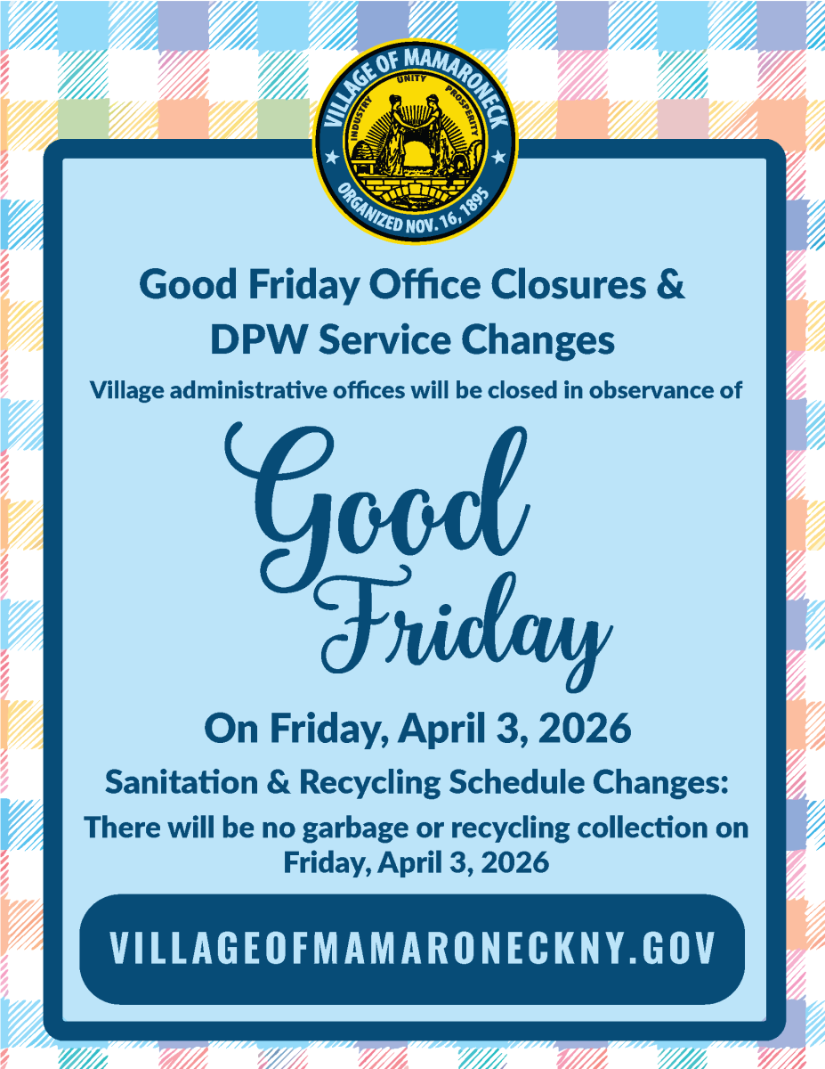 Good Friday Office Closure and Sanitation Service Changes Flyer