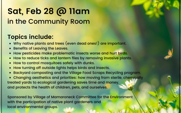 How to Make Your Yard Healthier, Panel Discussion with Q & A