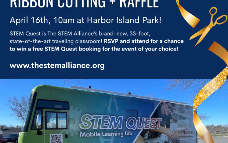 STEM Bus Ribbon Cutting