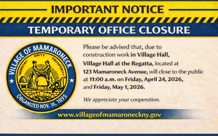 Village Hall Office Closure Graphic 